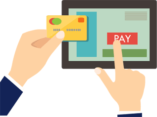 Picture of man paying